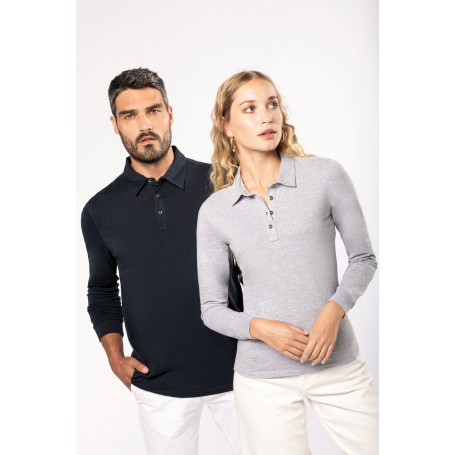 Polo jersey manches longues homme