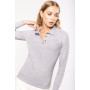 Polo jersey manches longues femme