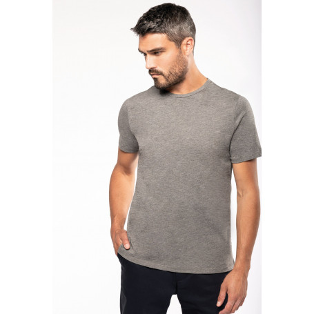 T-shirt Supima col rond manches courtes homme