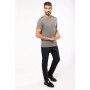 T-shirt Supima col rond manches courtes homme