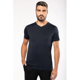 T-shirt Supima col V manches courtes homme