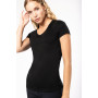 T-shirt Supima col V manches courtes femme