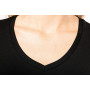 T-shirt Supima col V manches courtes femme