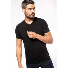 T-shirt manches courtes col v homme