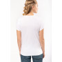 T-shirt col v manches courtes femme