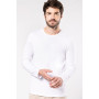 T-shirt col rond manches longues homme