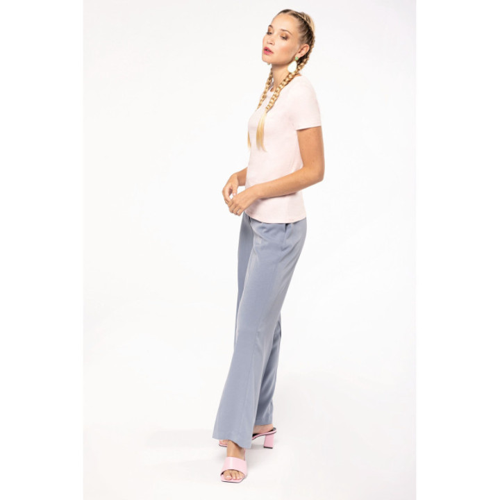 T-shirt bio col rond femme