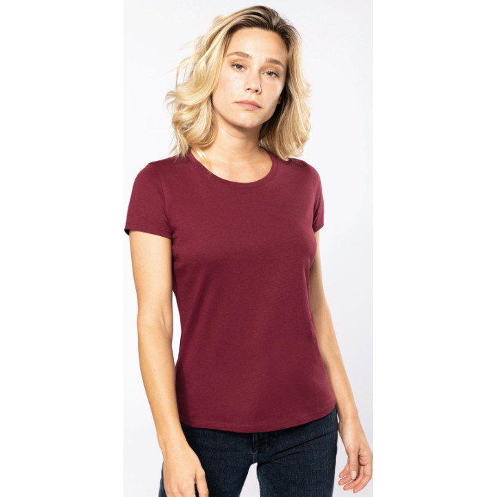 T-shirt bio col rond femme