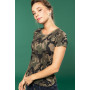 T-shirt camouflage manches courtes femme