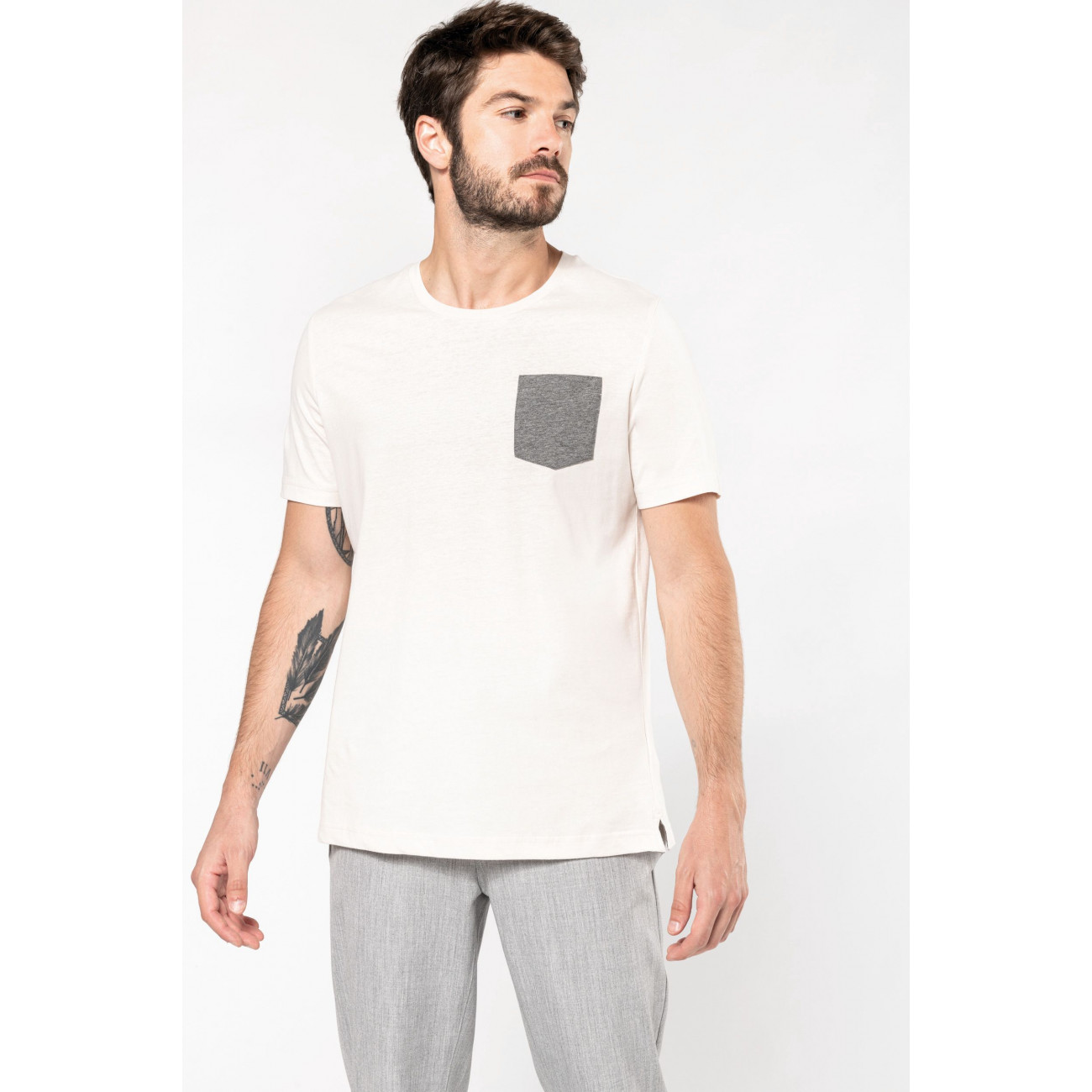 T-shirt coton bio avec poche T-shirt coton bio avec poche