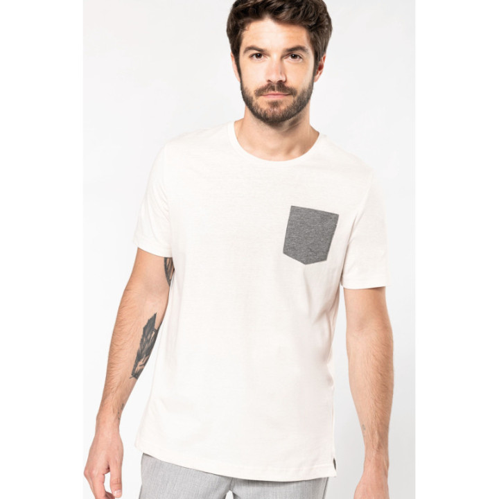 T-shirt coton bio avec poche
