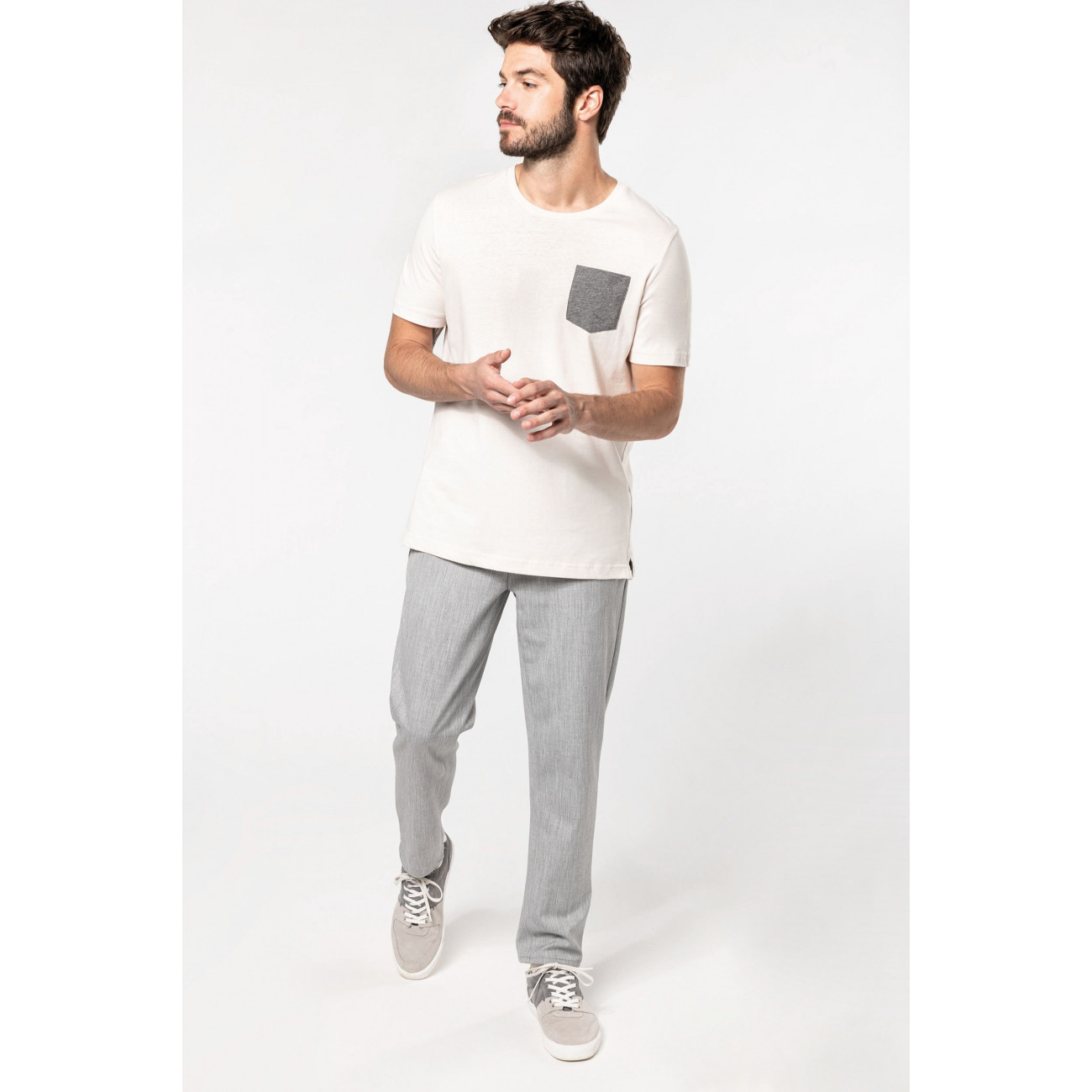T-shirt coton bio avec poche T-shirt coton bio avec poche