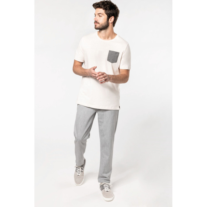 T-shirt coton bio avec poche