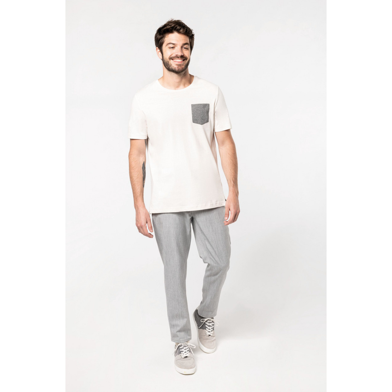 T-shirt coton bio avec poche T-shirt coton bio avec poche