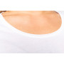 T-shirt bio col à bords francs manches courtes femme