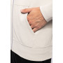Sweat-shirt zippé à capuche homme tissu écoresponsable