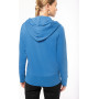 Sweat-shirt zippé à capuche pour femme avec tissu écoresponsable