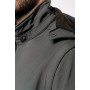 Veste softshell unisexe à capuche avec manches amovibles