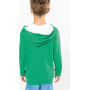 Sweat-shirt capuche contrastée enfant Kariban