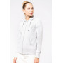 Sweat-shirt zippé capuche femme