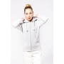 Sweat-shirt zippé capuche femme