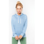 Sweat-shirt capuche contrastée femme