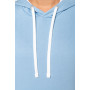 Sweat-shirt capuche contrastée femme