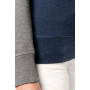Sweat-shirt BIO bicolore col rond manches raglan femme
