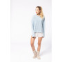 Sweat-shirt capuche femme en coton bio