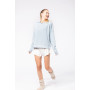 Sweat-shirt capuche femme en coton bio