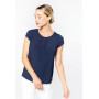 T-shirt crêpe manches courtes femme