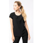 T-shirt crêpe manches courtes femme