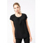 T-shirt crêpe manches courtes femme