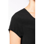 T-shirt crêpe manches courtes femme