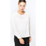 T-shirt crêpe manches longues femme