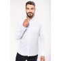 Chemise oxford lavée manches longues homme