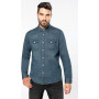 Chemise denim manches longues homme