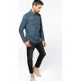 Chemise denim manches longues homme