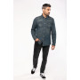 Chemise denim manches longues homme