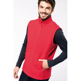 Bodywarmer unisexe en tissu micropolaire recylé