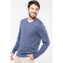 Pull homme col v