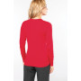 Pull femme col v