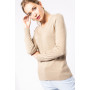 Pull femme col v