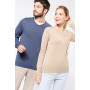 Pull femme col v