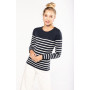 Pull marin femme