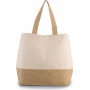 Sac shopping en toiles de coton et jute