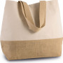 Sac shopping en toiles de coton et jute