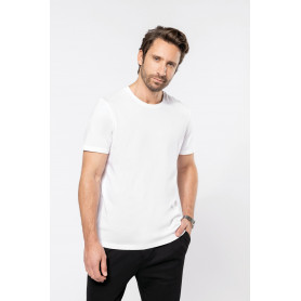 T-shirt homme coton Supima col rond manches courtes