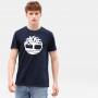 T-shirt logo Timberland poitrine coton biologique