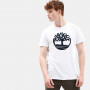 T-shirt logo Timberland poitrine coton biologique